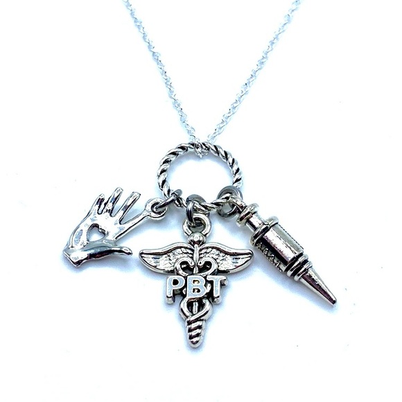 Phlebotomist Charm Necklace - Picture 1 of 6